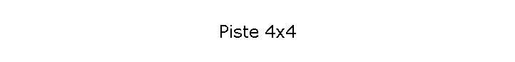 Piste 4x4