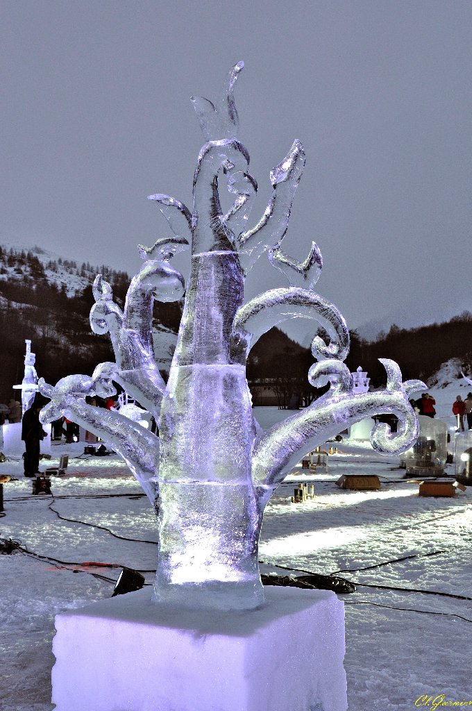 1501280_Ginkgo_-001.JPG - Ginkgo - Sculpture sur Glace - Valloire 2015