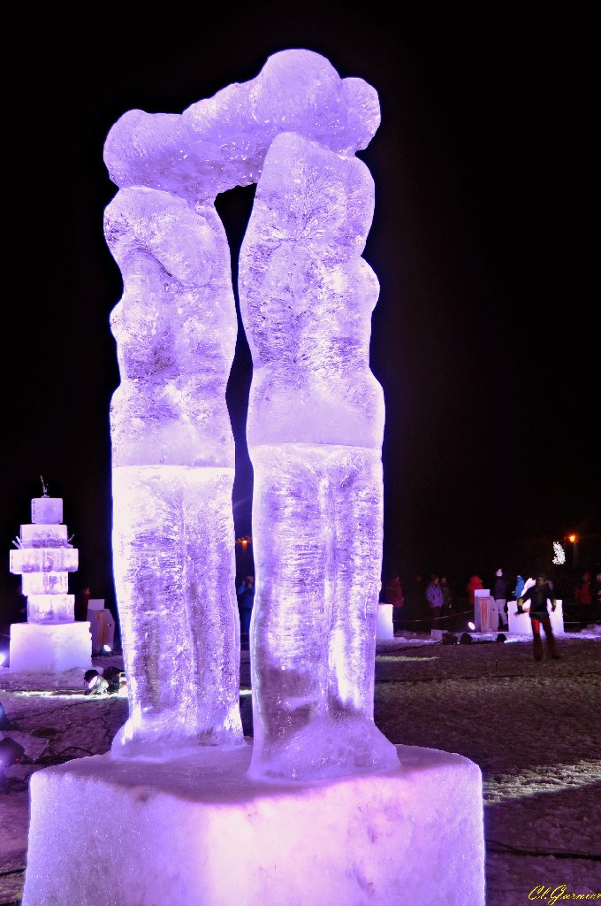 1501332_Les_Gardiennes_du_Temps.JPG - Les Gardiennes du Temps - Sculpture sur Glace - Valloire 2015