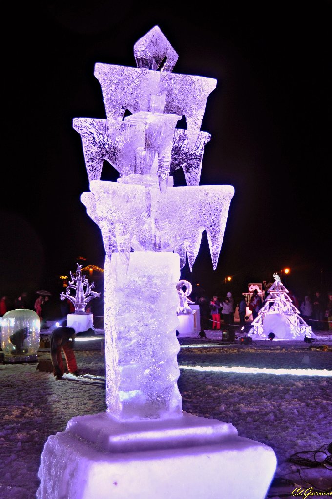 1501337_Ice_Totem.JPG - Ice Totem - Sculpture sur Glace - Valloire 2015